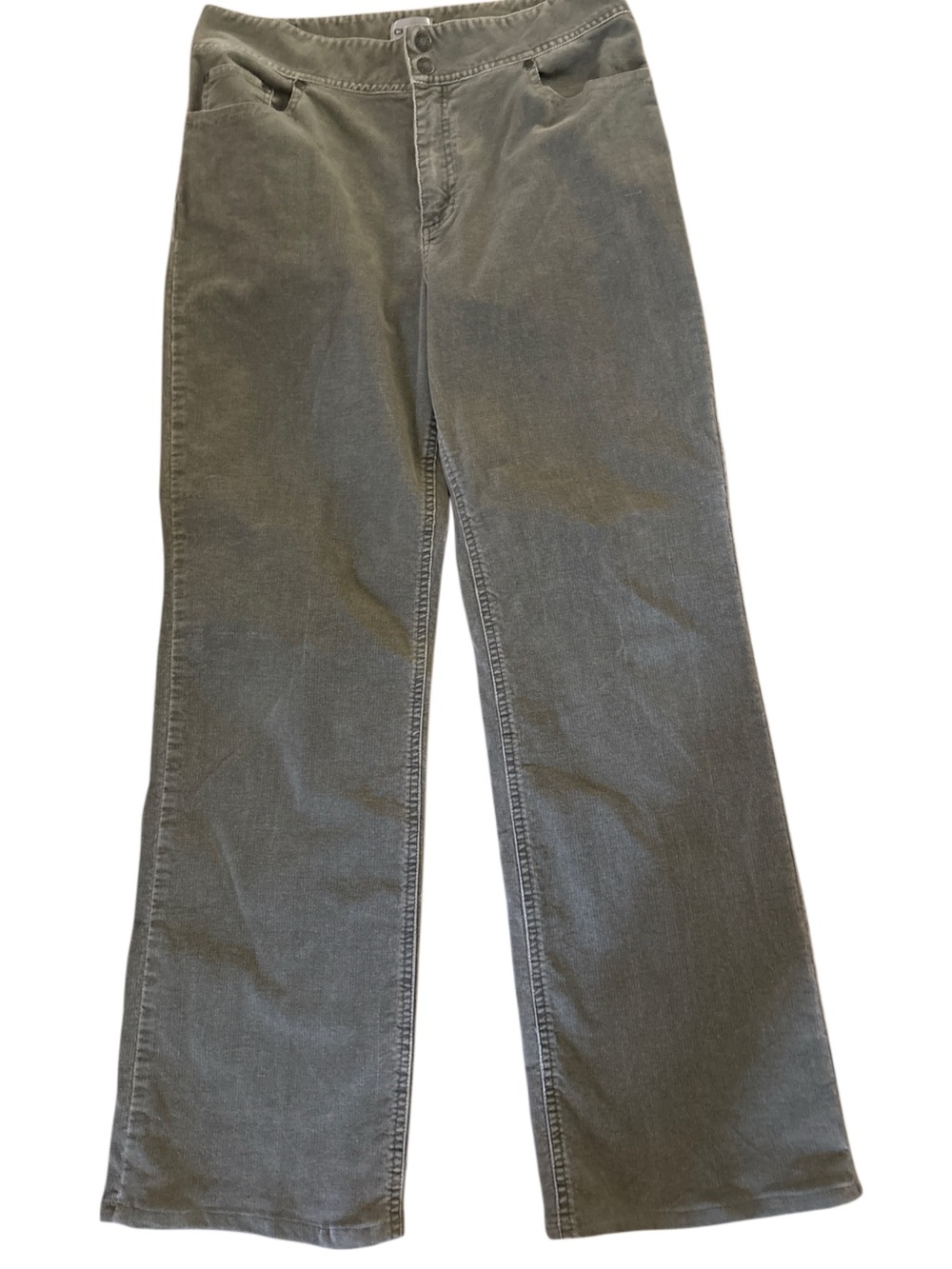 Chico's Olive Green Corduroy Waistband Pants